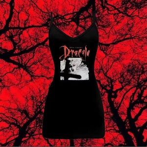 black dracula graphic mini dress (s: S/4)